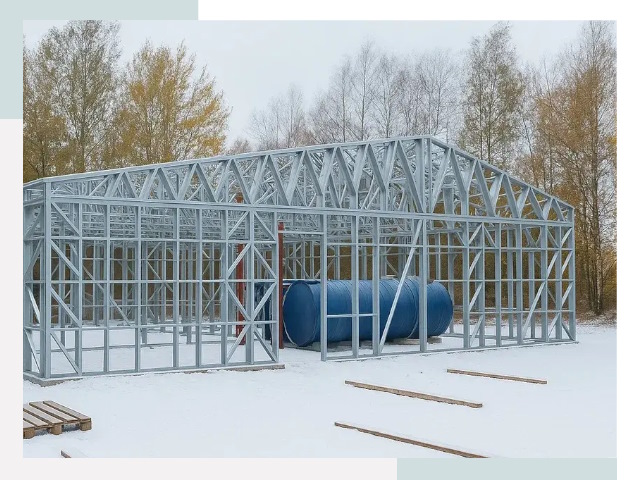 Металлические ангары в Братске