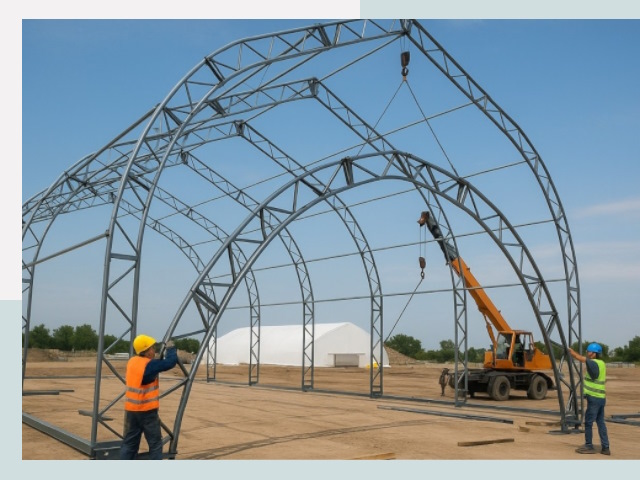 Монтаж ангаров в Братске от 612 руб. - Надежно и быстро