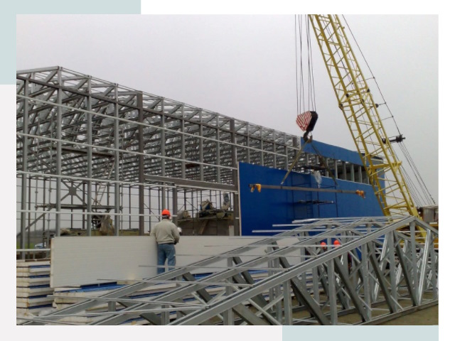 Монтаж ангаров в Братске